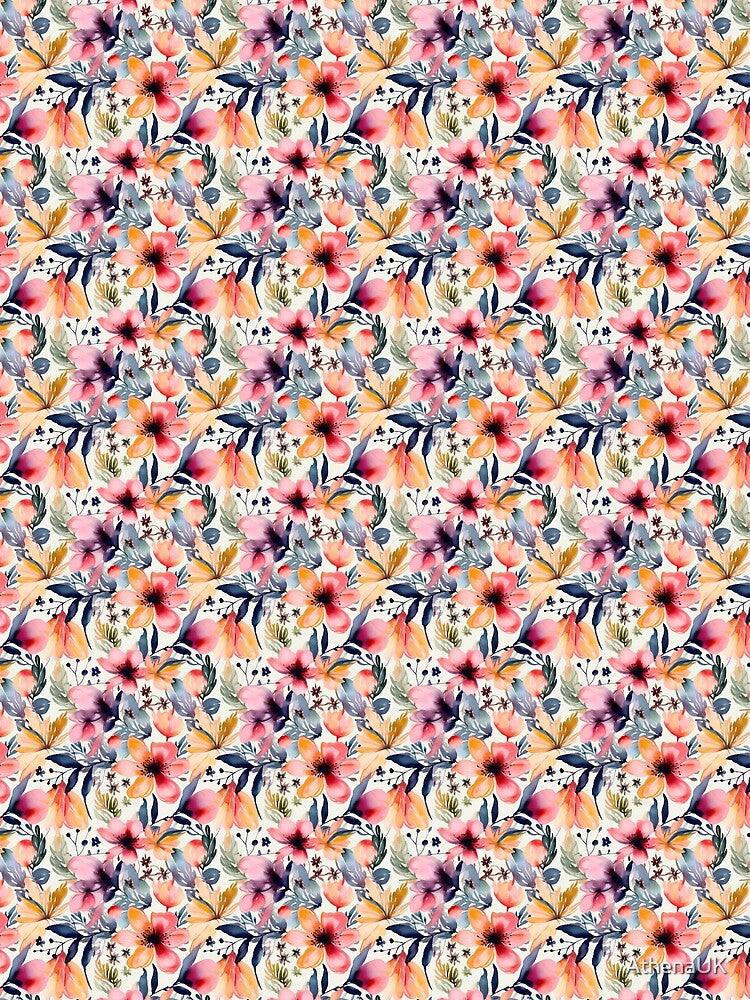 Placeholdecolourful watercolour Flowers, digital artr Placeholder Placeholder Placeholder by AthenaUK