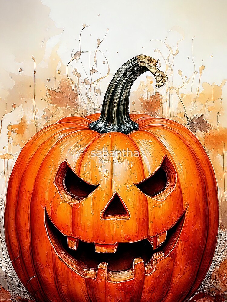 Pumpito - Pumpkin Watercolor (3/16) by sabantha