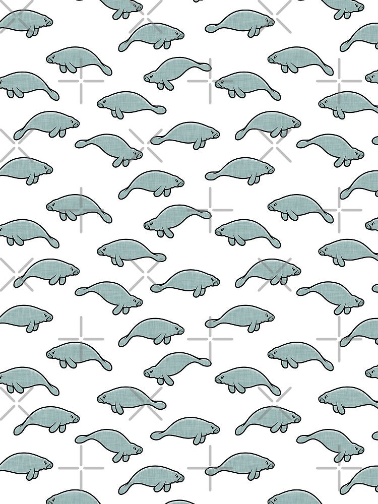 manatees - white by littlearrow
