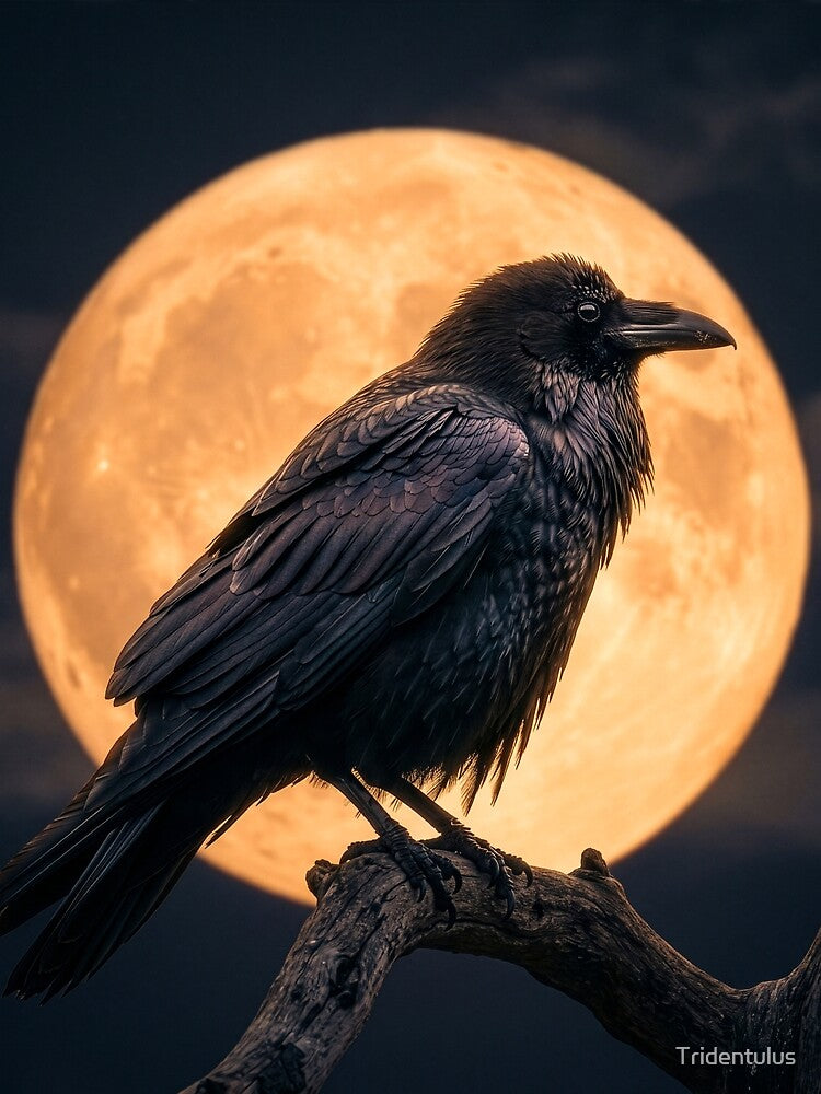 Full Moon Raven by Tridentulus