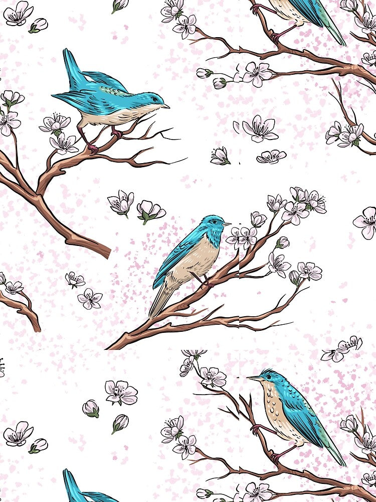 blue bird print by PatrickPOD