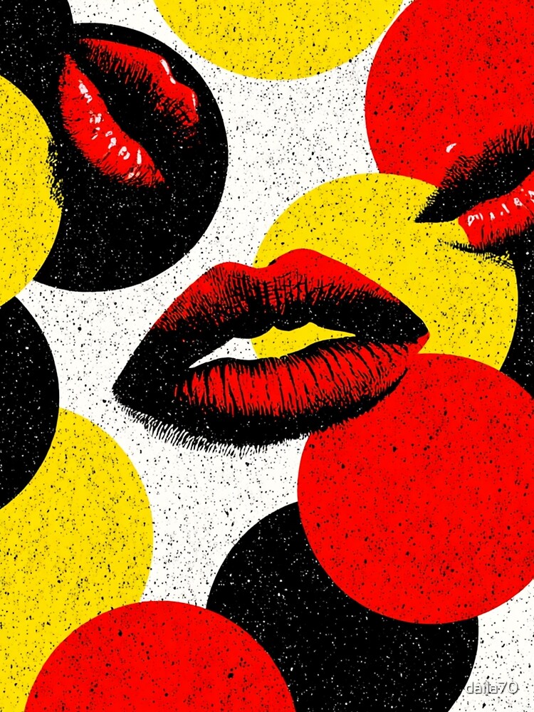 Pop Valentine Lips Pattern by daila70