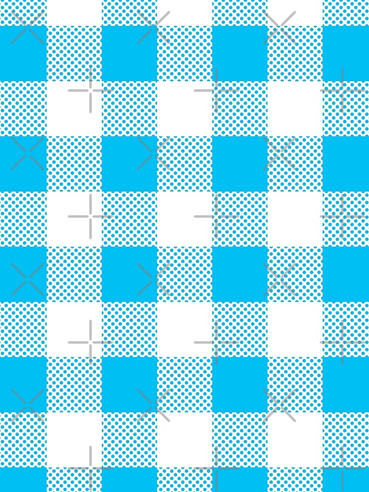 Blue & White Plaid Seamless Pattern by fotollissimo