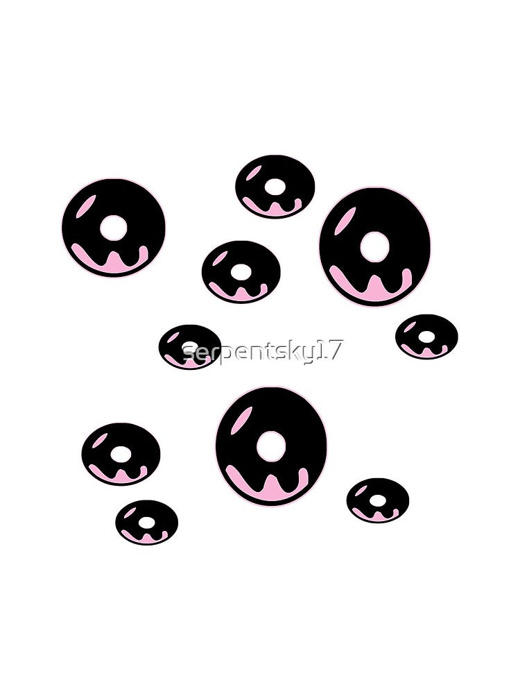 All Over Chocolate Donut Print by SerpentSkyArts