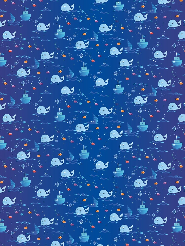 All-over print with colorful fish. All-over print with colorful fish. Protect fish! by www.superclo3d.com   www.kuhldesign.eu