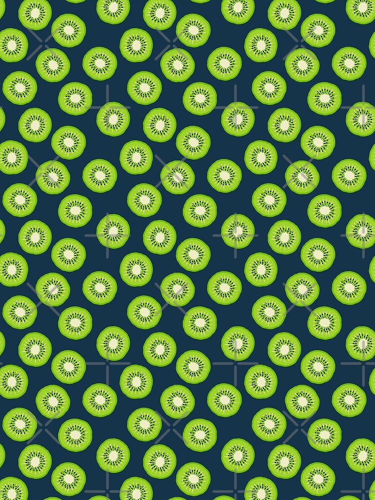 kiwi fruit - navy blue by littlearrow
