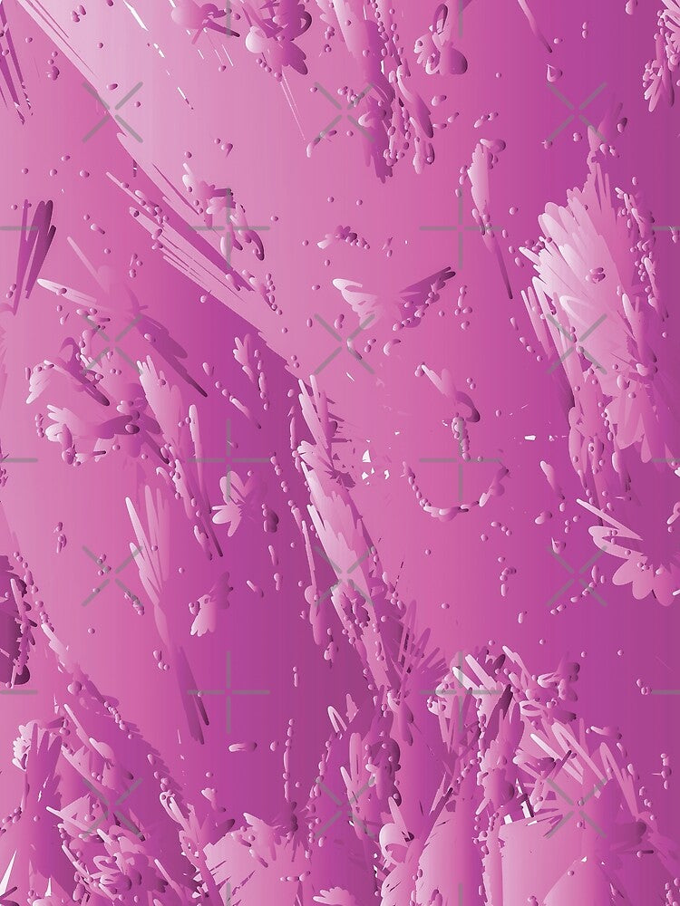 Crazy All Over Pink Abstract Design by aventi24