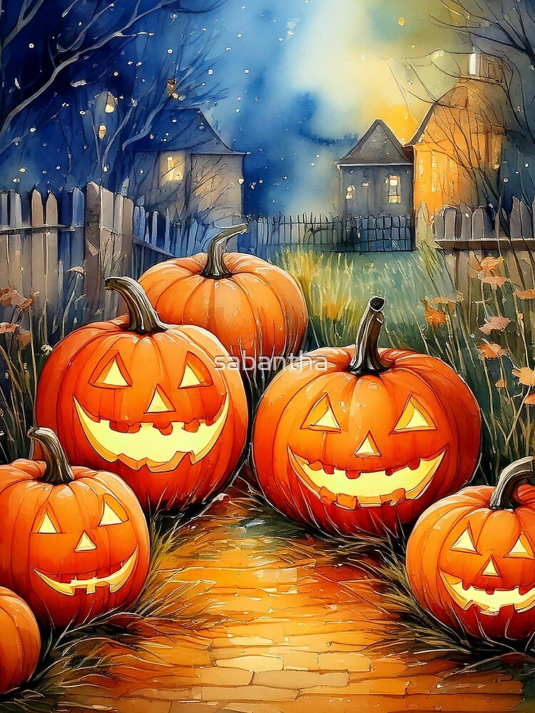 Pumpito - Pumpkin Watercolor (13/16) by sabantha