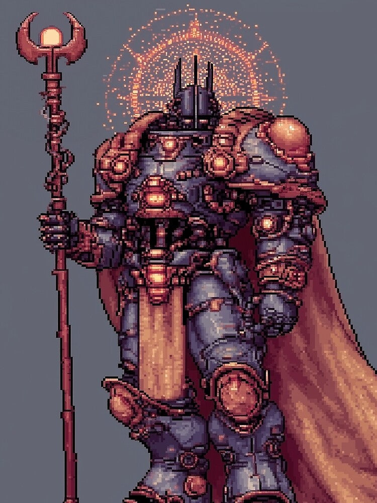 Space Paladin Pixel Art by Kaos-Bit