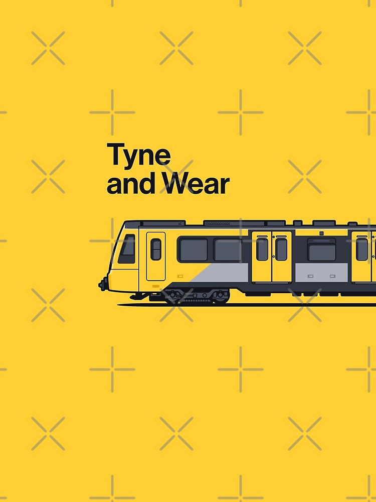 Tyne and Wear Class 555 Yellow World Train Side England by VoodooCircus