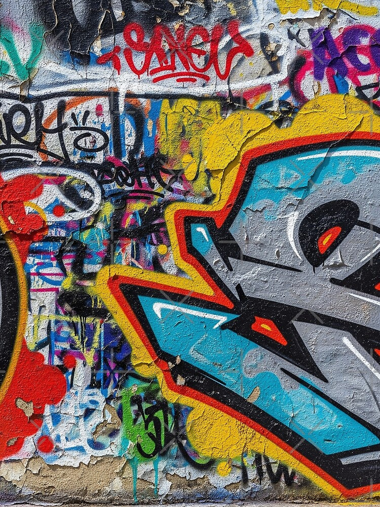 Urban Archaeology Graffiti Aop by JohnnyVillas