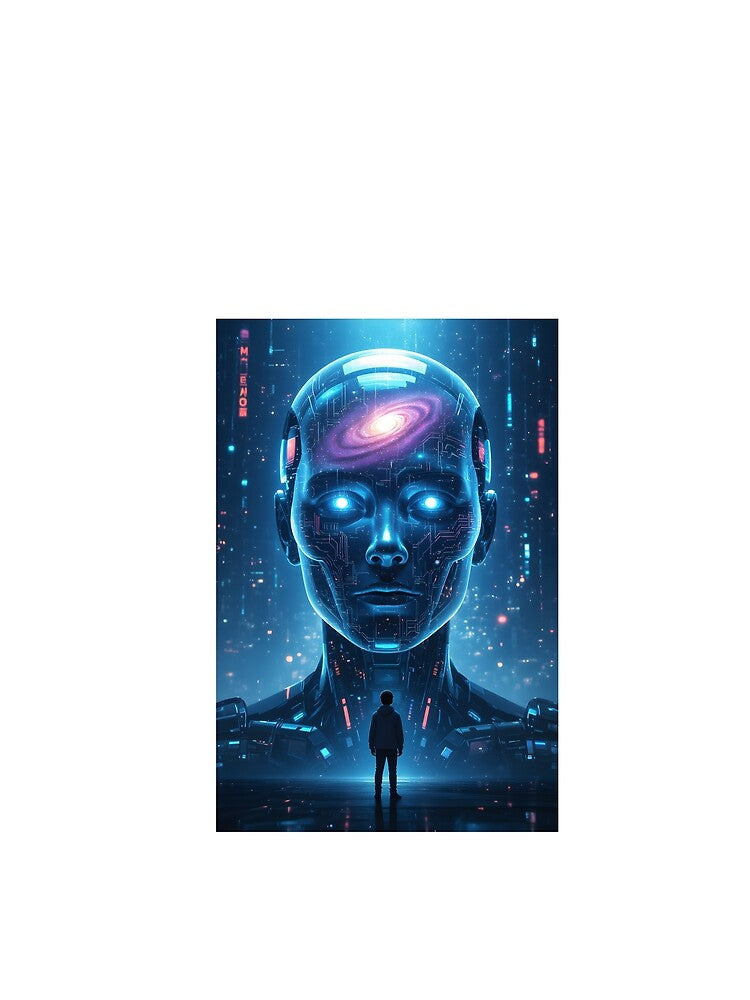 Cosmic Robot – Futuristic AI Guardian of the Universe | Sci-Fi Space Art” by SoulGraphixx