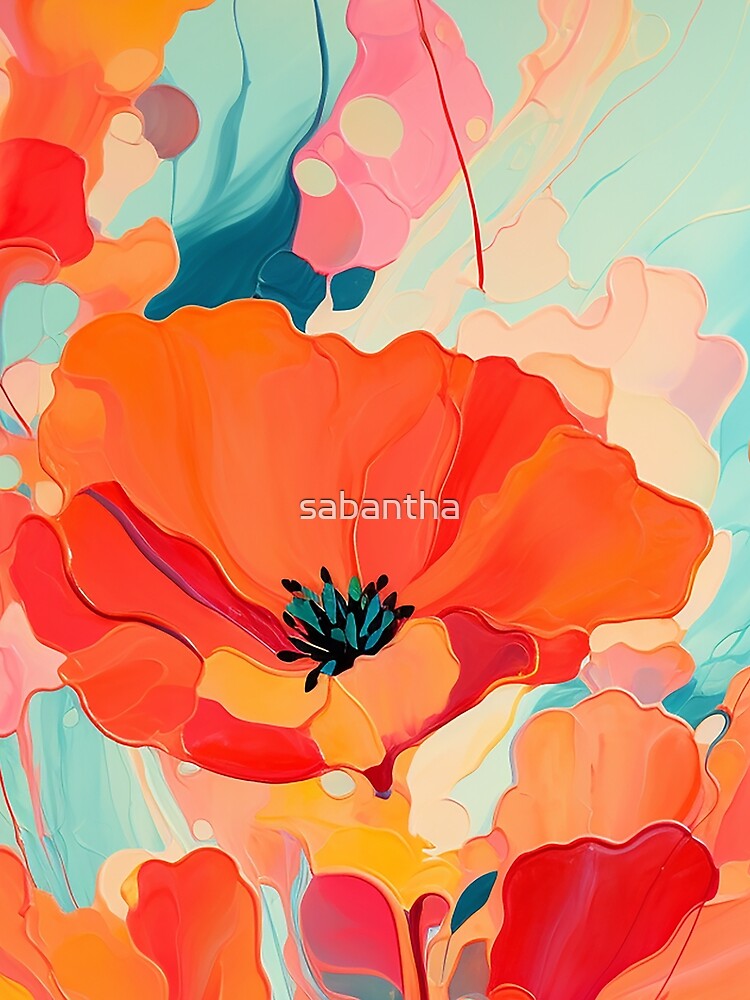 Popitho - Pop Art Poppies (1/4) by sabantha