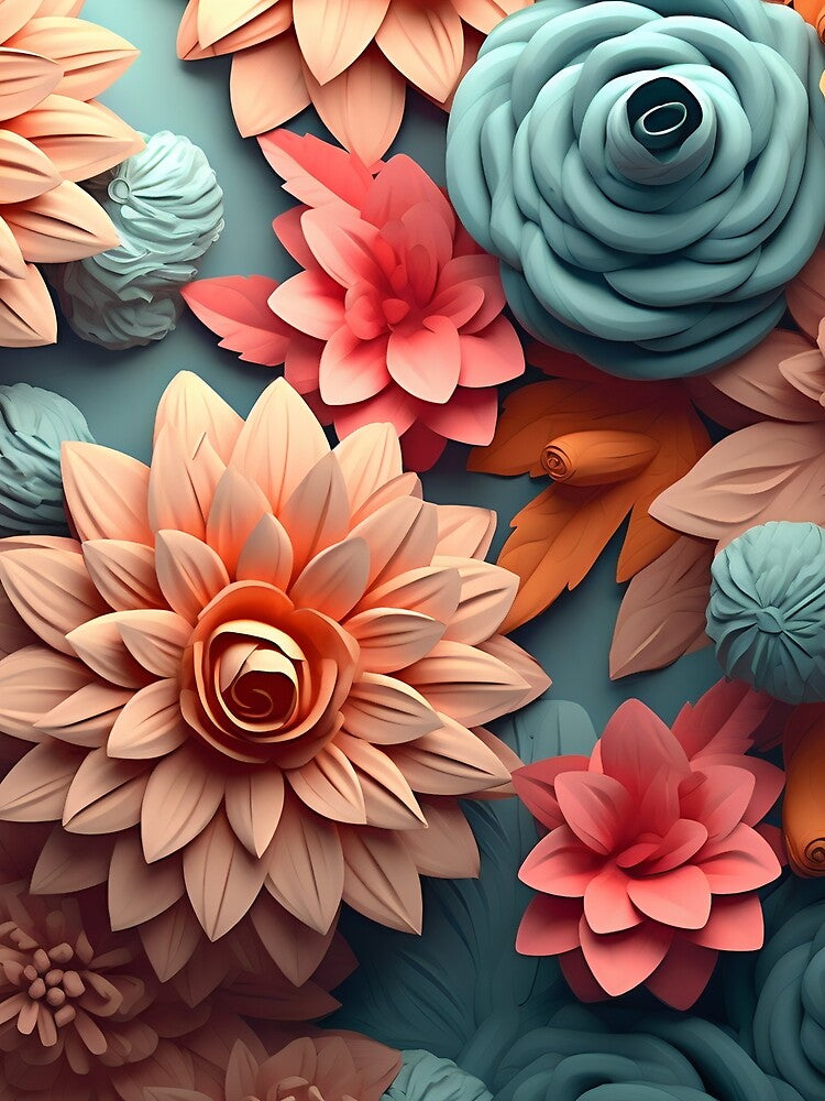 Beautiful 3D floral Graphics - 1 by Maddie4Real