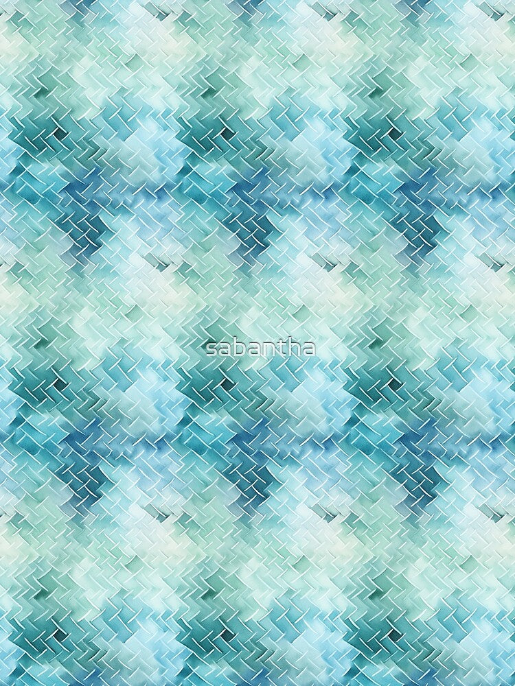 Tylotha - Ink patterns in blue and green (1/4) by sabantha