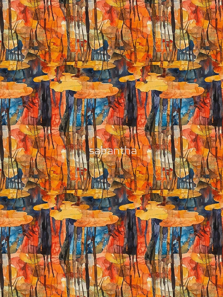 Folinda - Brightly colored autumn pattern (1/4) by sabantha