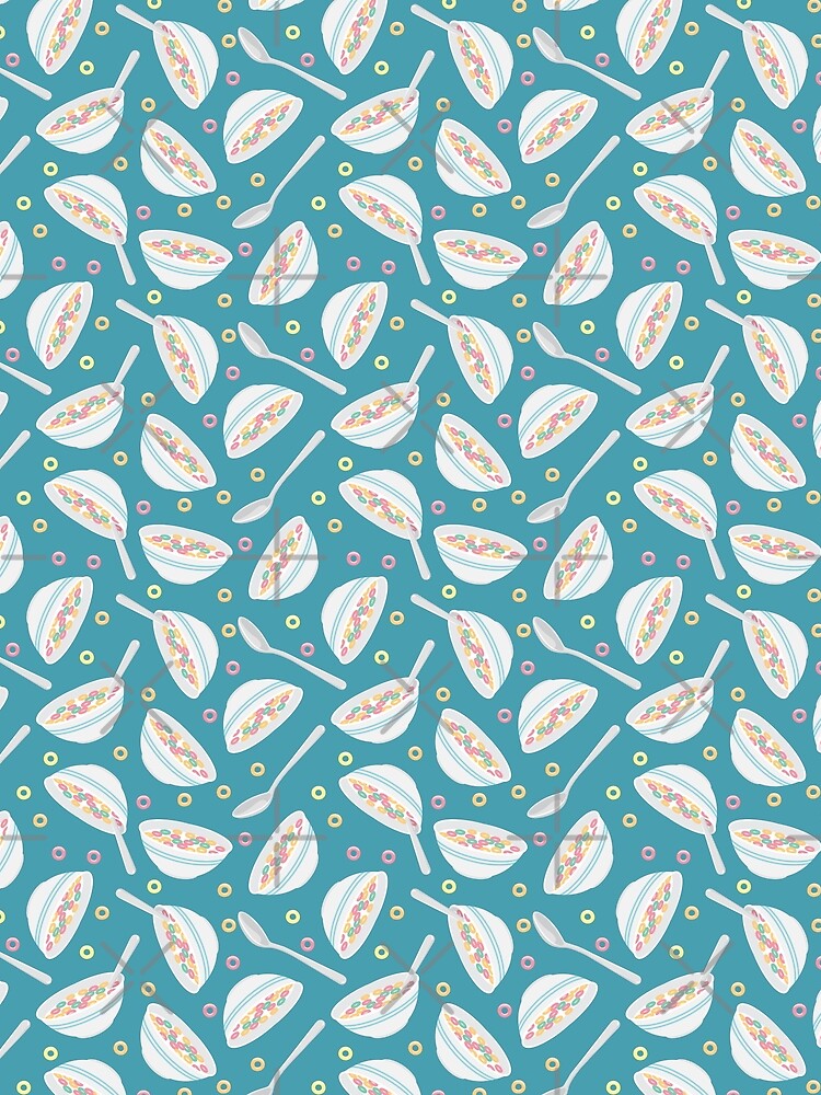 cereal bowl toss - teal by littlearrow
