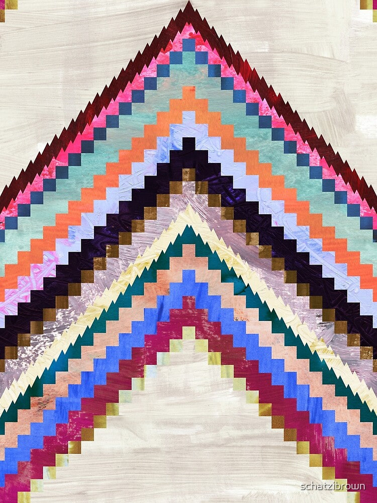 Boho Basic Chevron Cream by schatzibrown