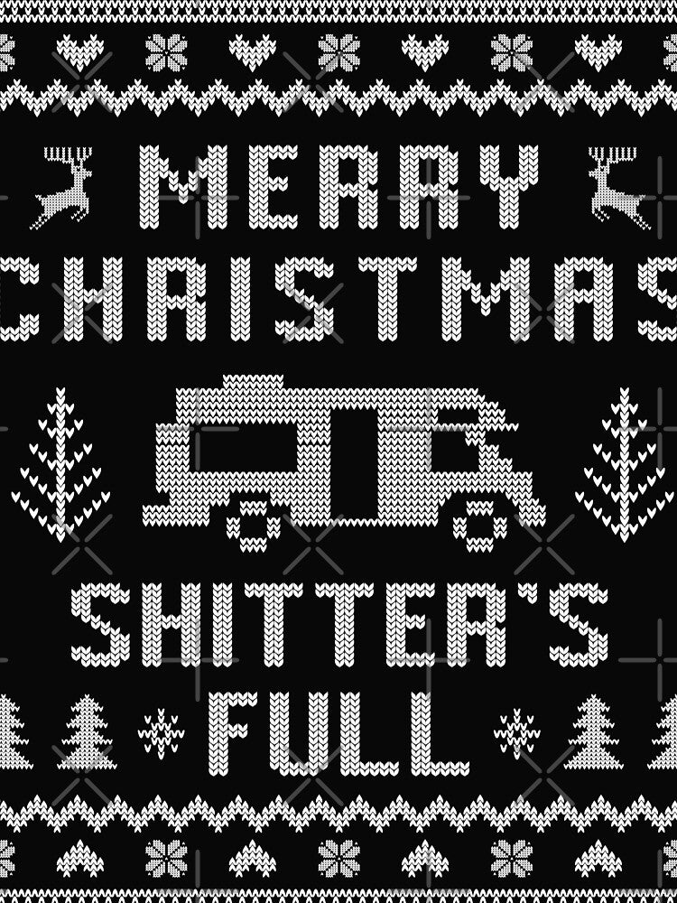Merry Christmas Shitters Full Ugly Sweater by RetroStyle247