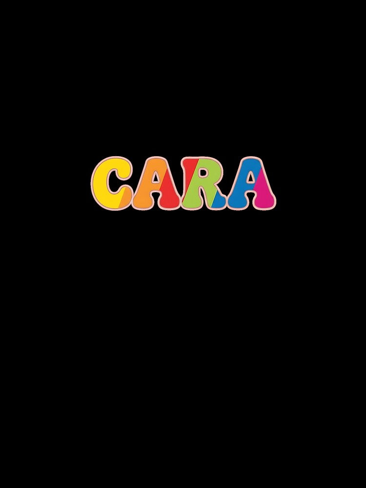 ❤️ Cara Personalized Name Wavy Retro Shirt, Coffee Mug, Sticker Gift by HelixPedia