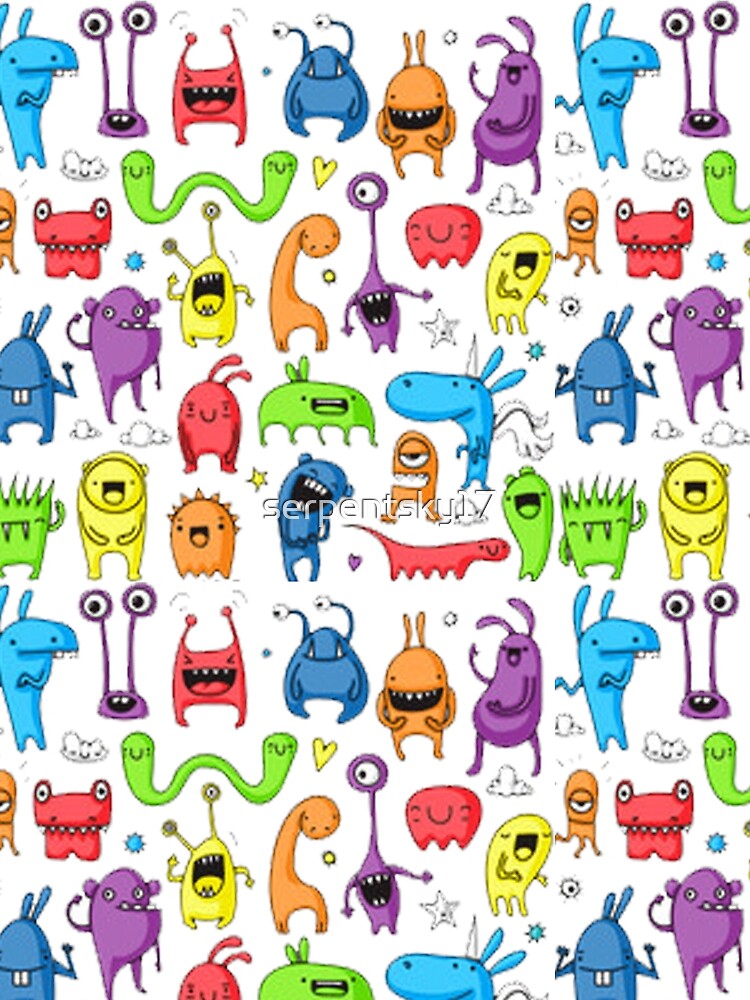 All-Over Monsters Pattern by SerpentSkyArts