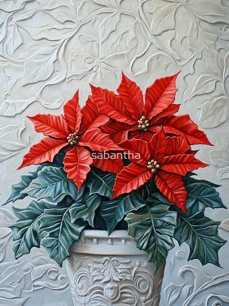 Poinsira - Abstract poinsettia (7/8) by sabantha