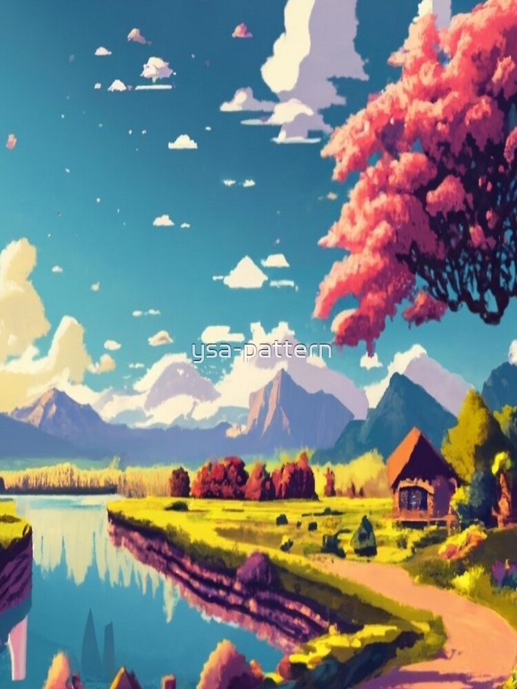 Nature's Canvas in Pixels by ysa-pattern