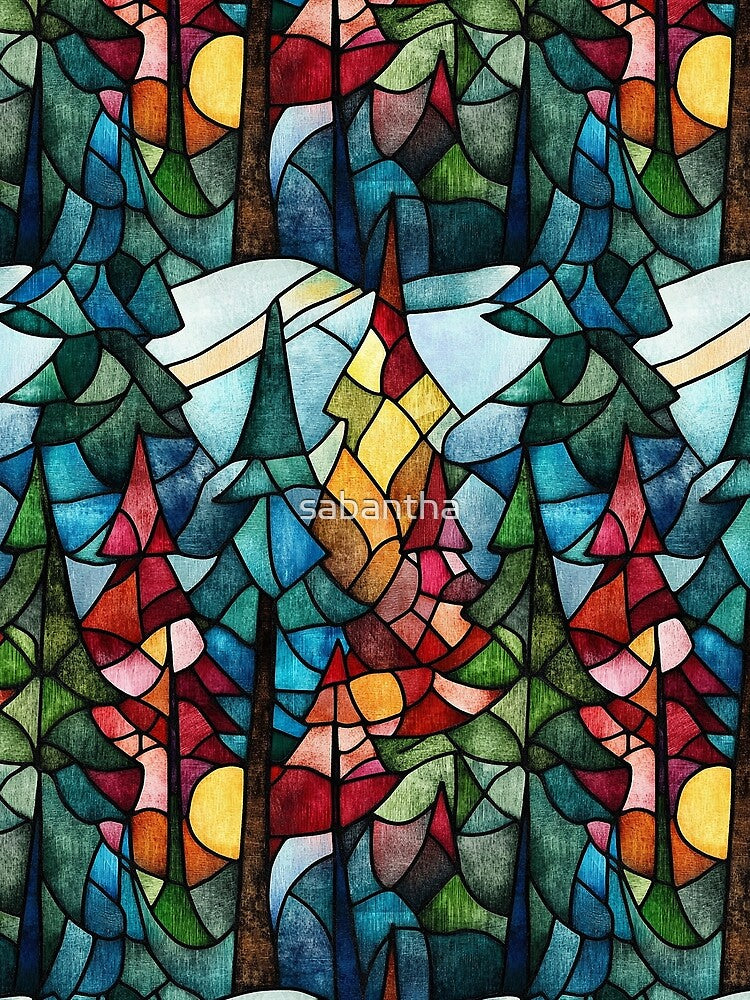 Cerantha - Stained glass Christmas pattern (2/12) by sabantha