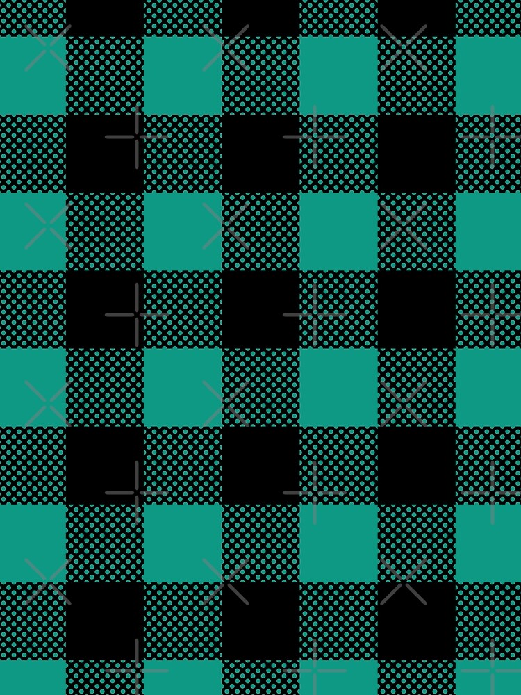 Green & Black Plaid Seamless Pattern by fotollissimo