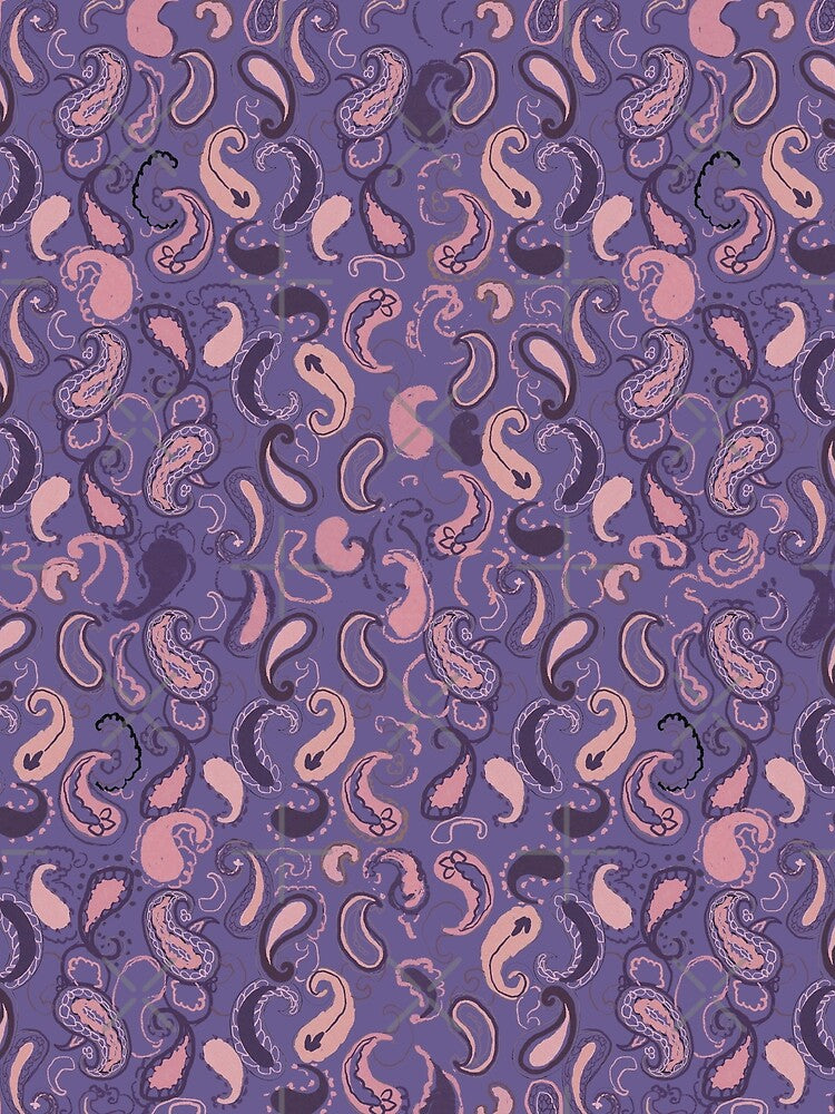 Purple paisley by Print-Designs