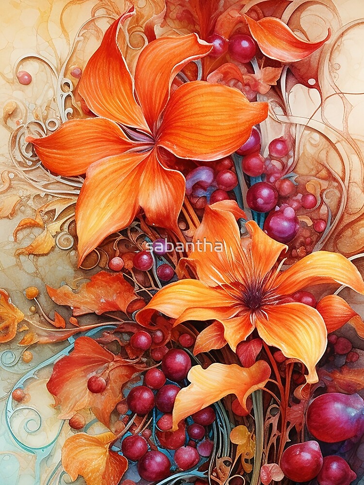 Vythalia - Fascinating intertwined flowers (2/4) by sabantha