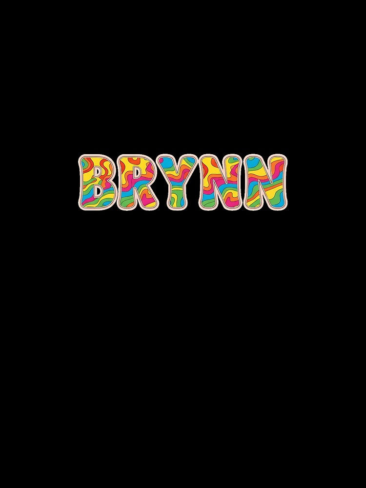 ❤️ Brynn Personalized Name Wavy Retro Shirt, Coffee Mug, Sticker Gift by HelixPedia