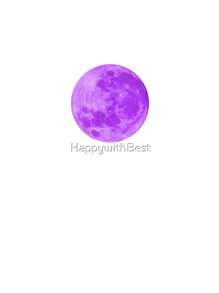 Violet purple mauve purplish full moon lunar night by HappywithBest