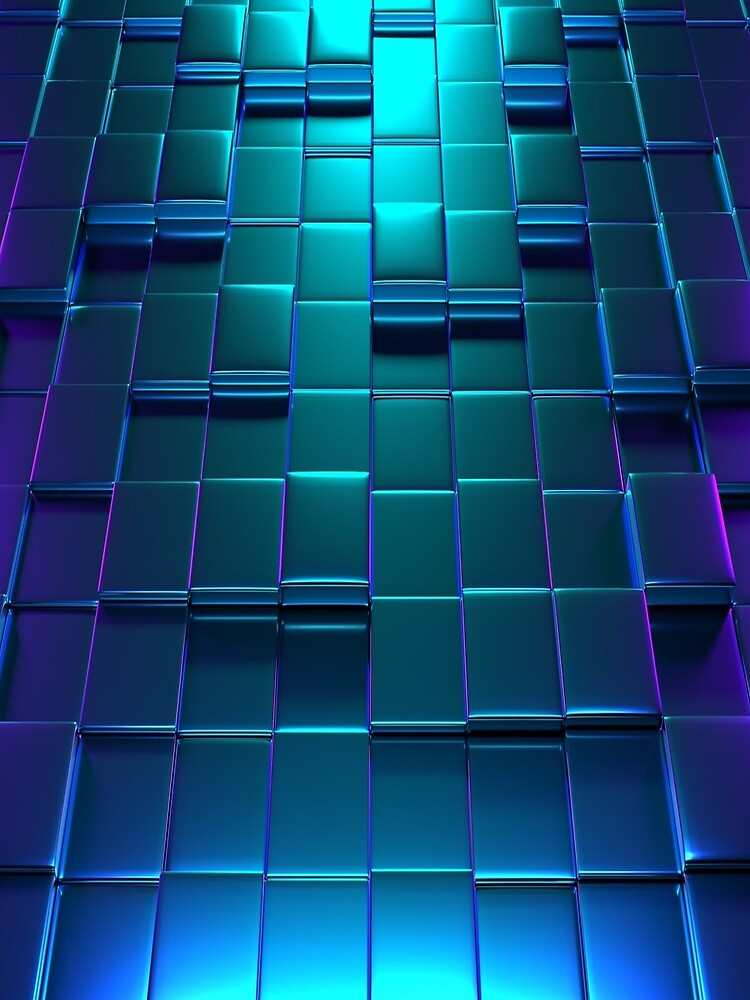 Purple cubic 3d design by Rajzone
