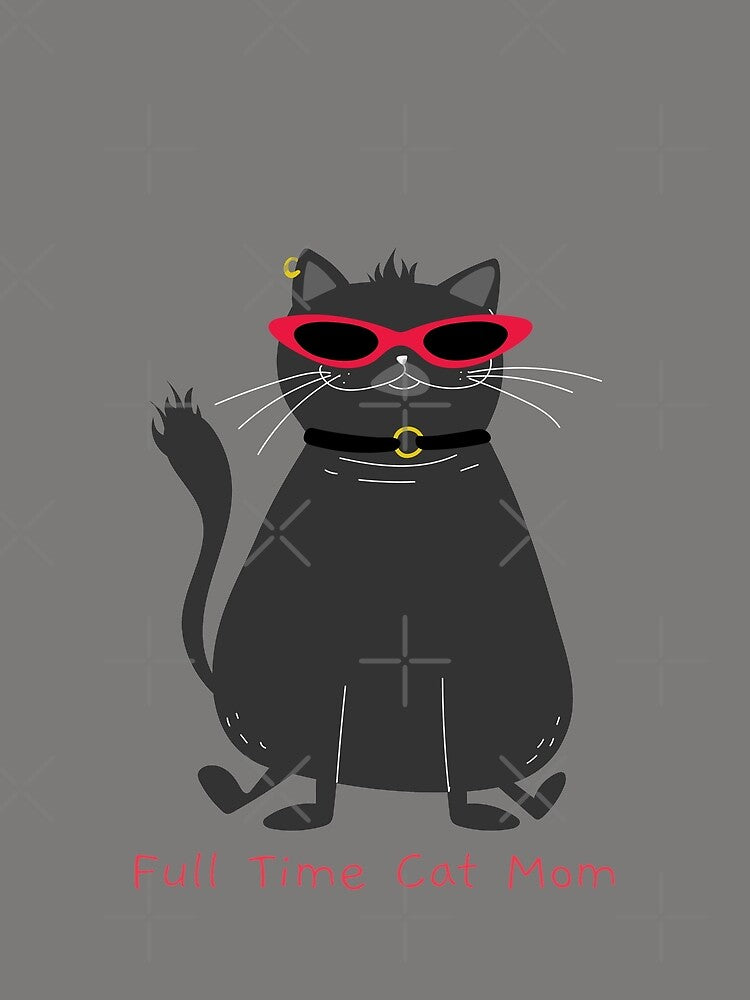 Full Time Cat Mom by OuDesigns