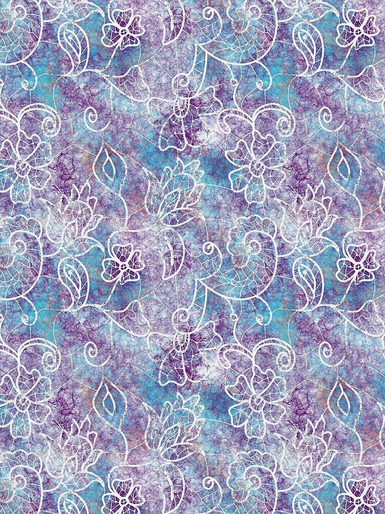 Grafitti lace with a pretty blue and purple background by Dance Vibes: Blingit Studios