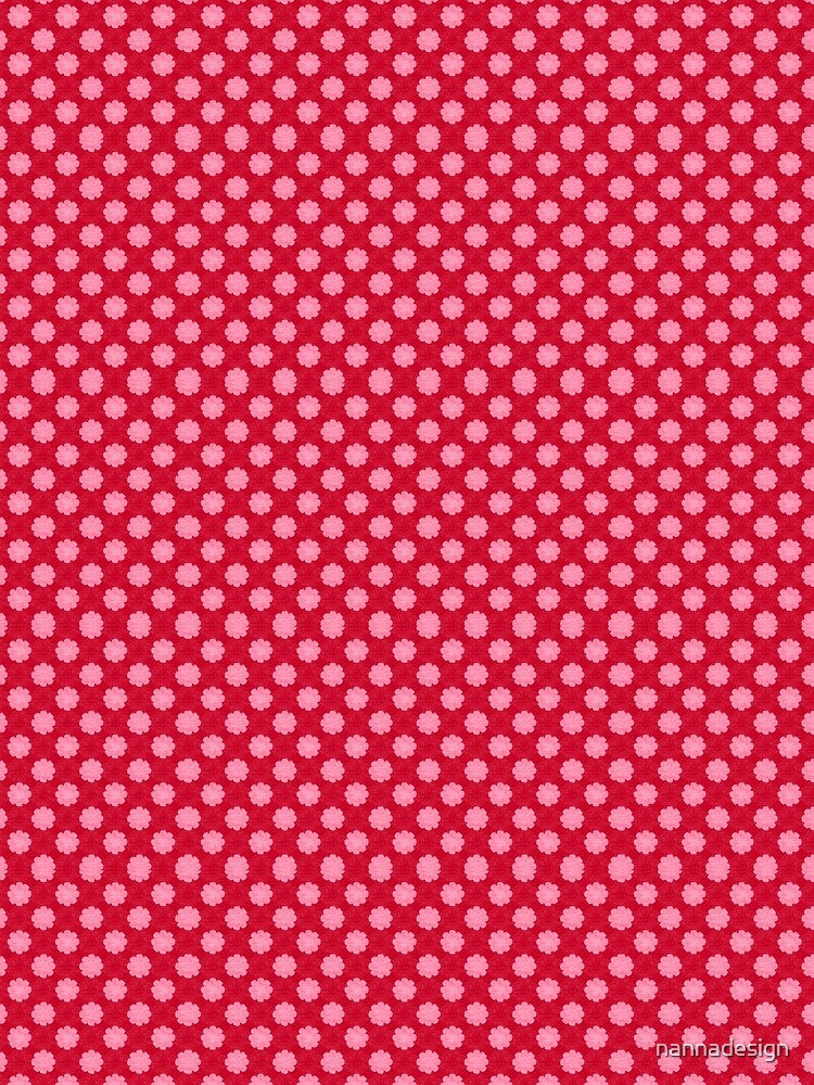 red flowers patern by nannadesign
