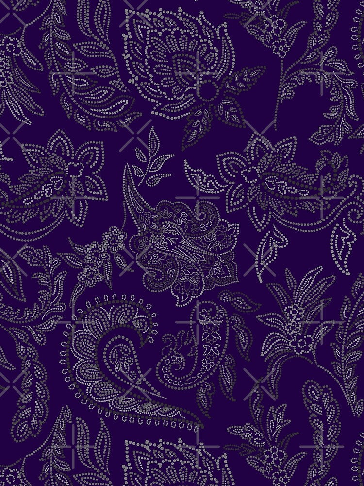 Velvet Bloom-mysterious Indigo-purple-velvety Violet by Fabricatemyart