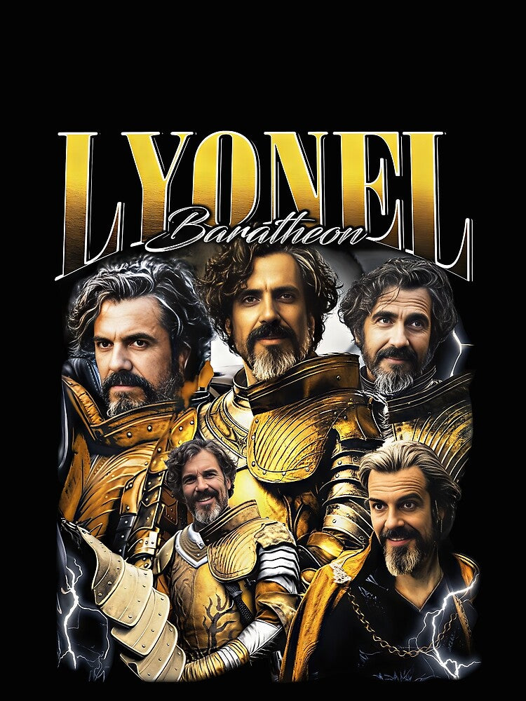 Lyonel Baratheon Vintage Collage T-Shirt, A Knight of the Seven Kingdoms Retro Character Tee by Rhastasnixon