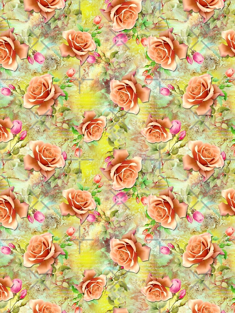 texture background with rose flower by TeeFashionShop