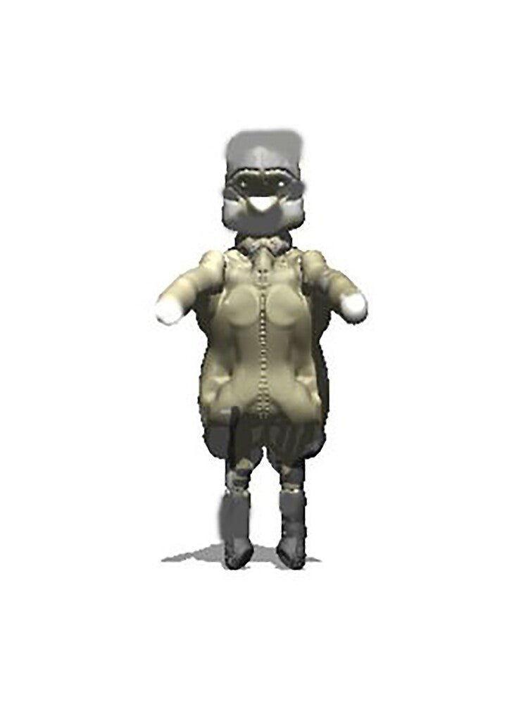 Ned Kelly bushranger 3d render painted by The Poette
