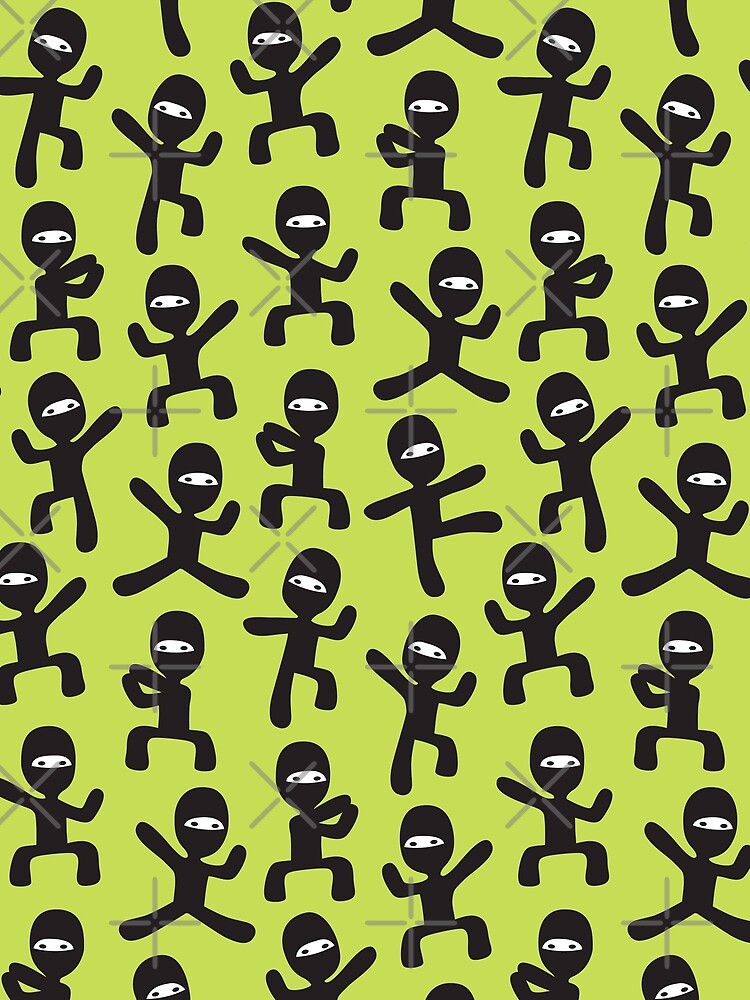 ninjas - lime by littlearrow