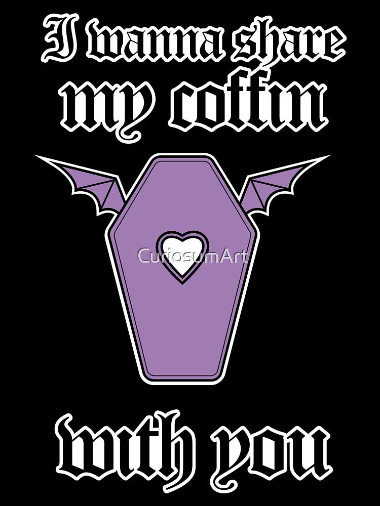 Share my coffin batwings - gothic valentine's day by CuriosumArt