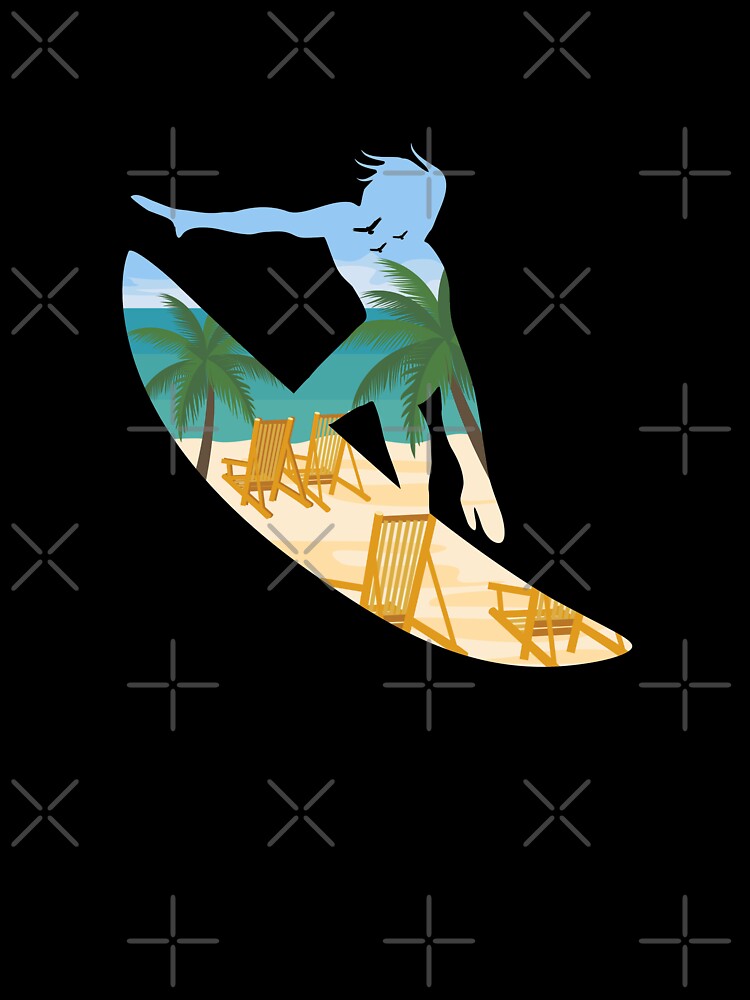 Surfing Beach by VibrantGifts