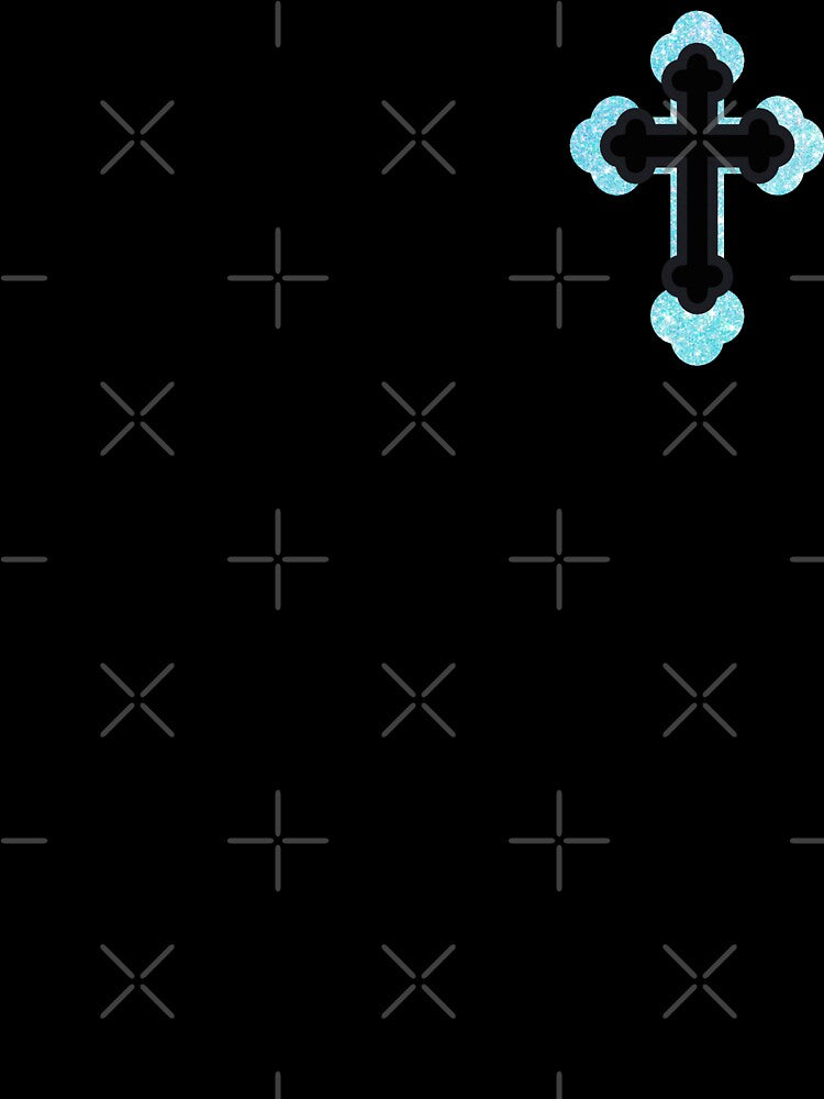 Y2K Orthodox Cross Blue by Underthesunmoon