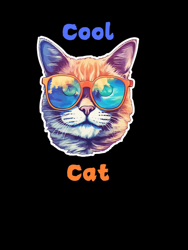 Cool cat with glasses by Purrs & Snuggles Designs