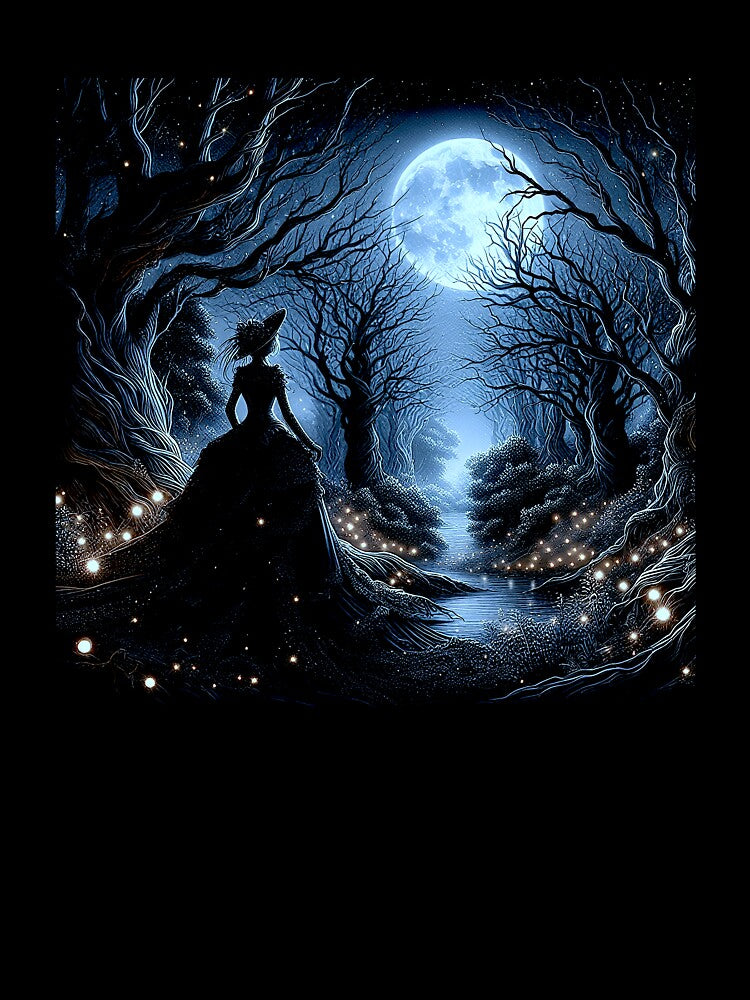 goth aesthetic forest dark blue by SpookyRat1942
