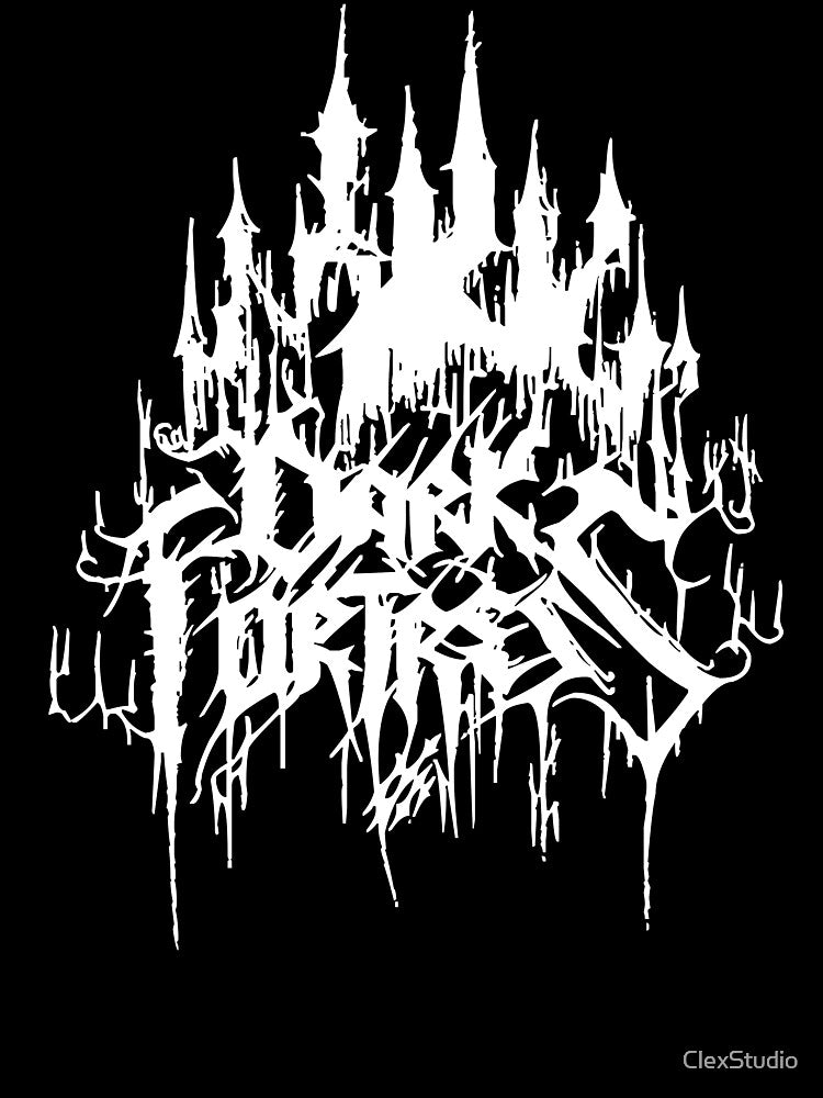 Dark Fortress logo in white by ClexStudio