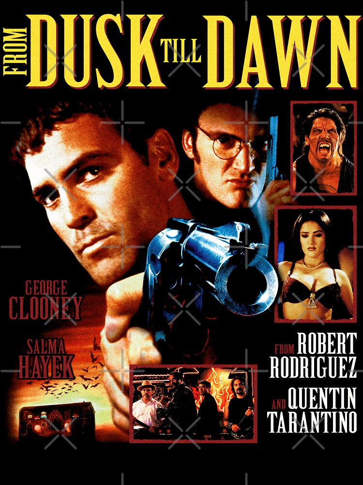 From Dusk Till Dawn Vintage Poster Design | Tarantino Rodriguez Cult Horror Artwork by gtd3signs