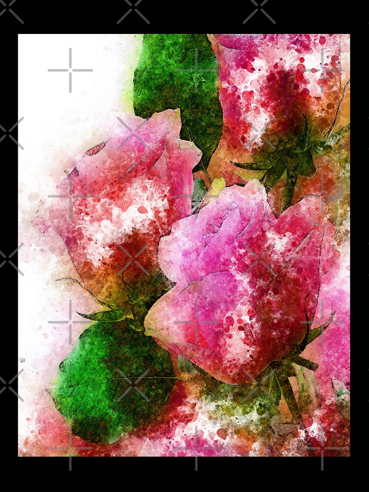 Pink roses Abstract color by artdragongift 15